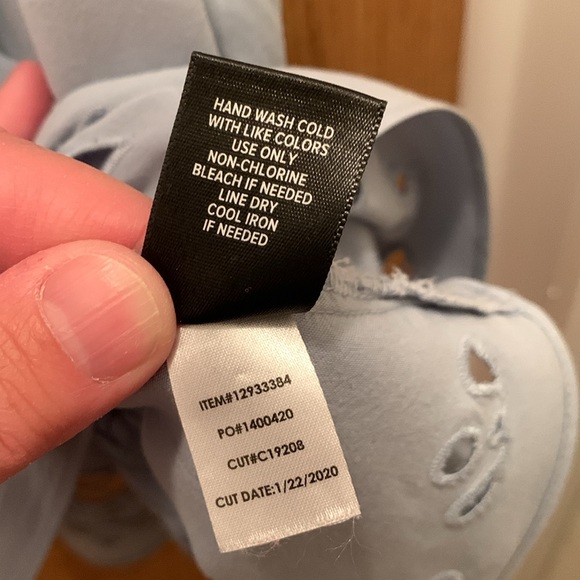 Torrid Light Blue Sleeveless Top with cut out designs - Picture 7 of 10